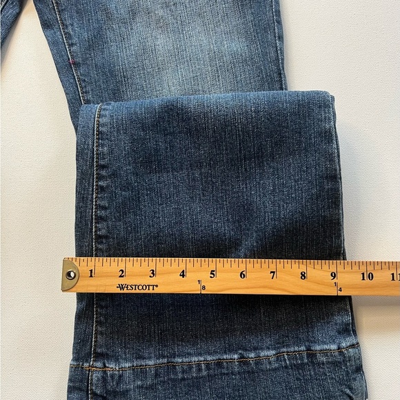 EUC Women's Vigoss Dark Blue Flare Jeans Size 9/32" Inseam Super Nice (A2) - Picture 3 of 13